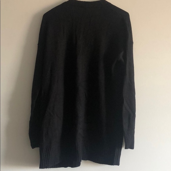 H&M Black open front cardigan with pockets - Picture 3 of 4